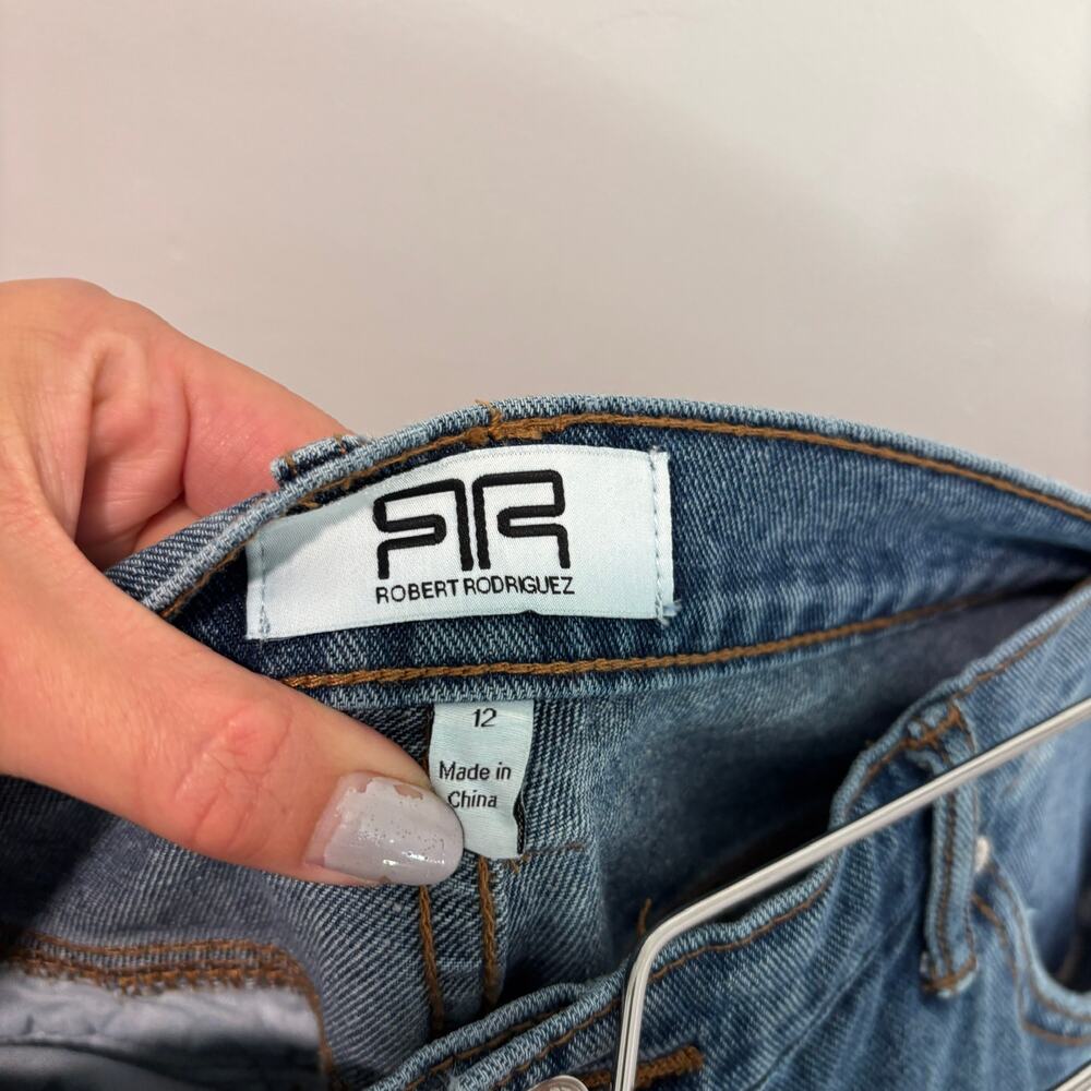 Robert Rodriguez Cargo Jeans Baggy Trinity Denim Women’s 12 Y2K Utility - Picture 4 of 8